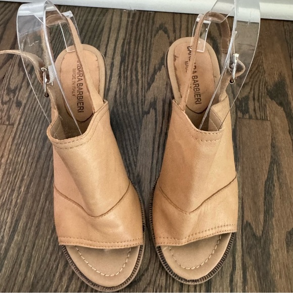 Barbara Barbieri Tan Leather Heels size 6.5 - Picture 2 of 8